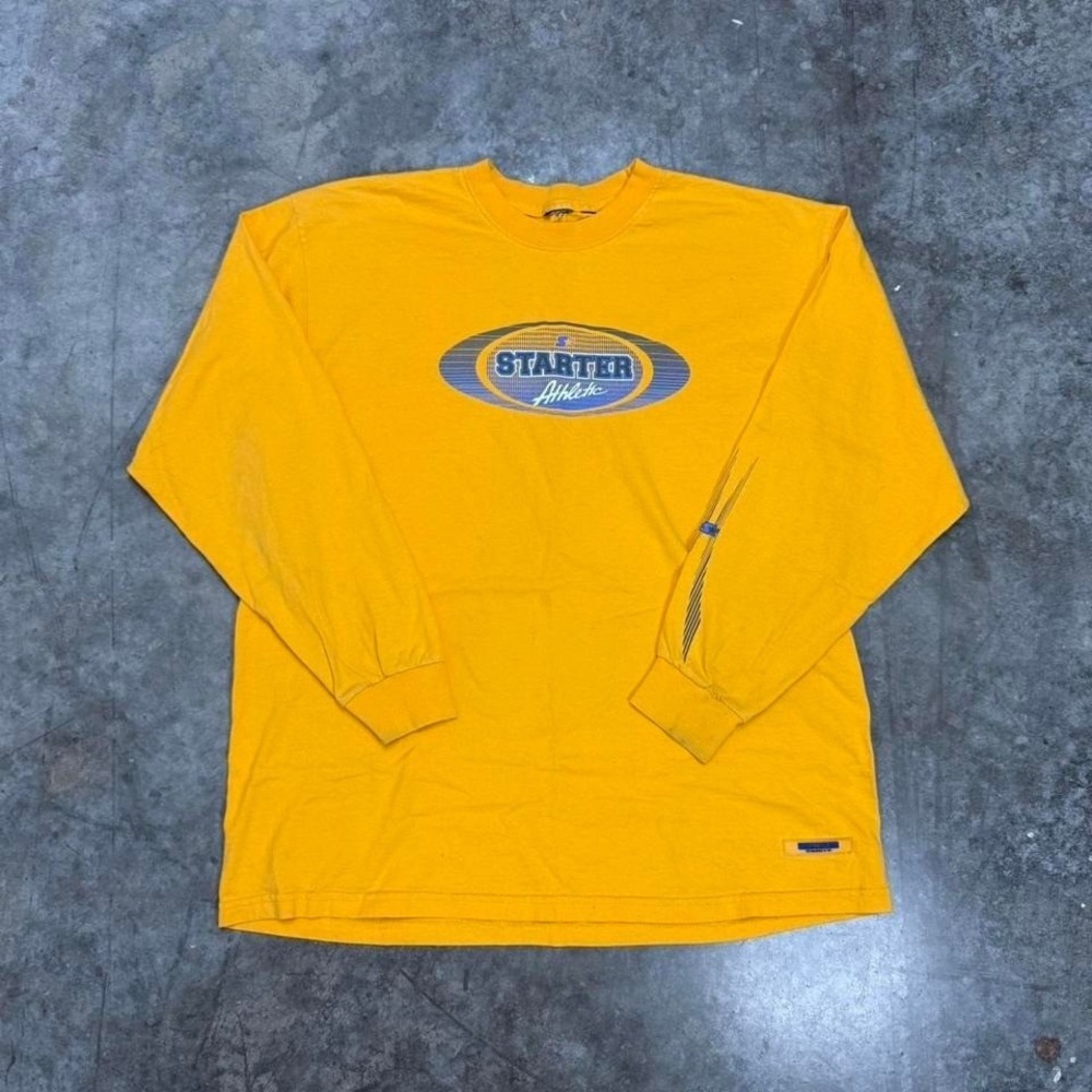 Yellow Starter Athletic Vintage Y2K Long Sleeve Size XL
